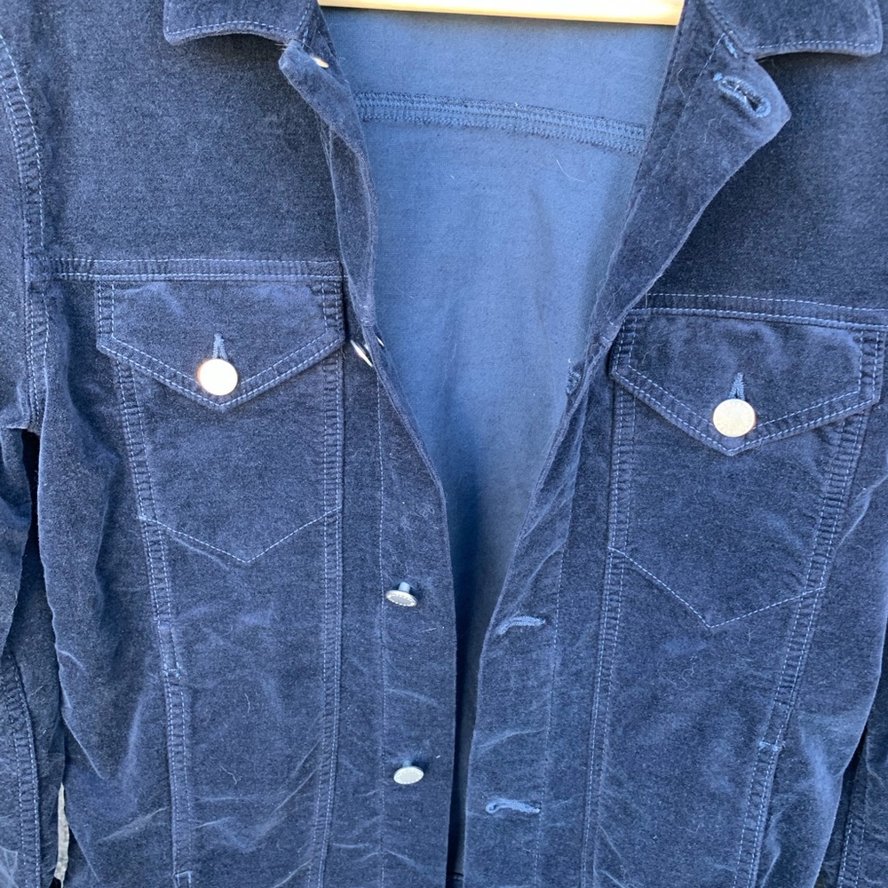 Monfrere Men’s Navy Velvet Jacket